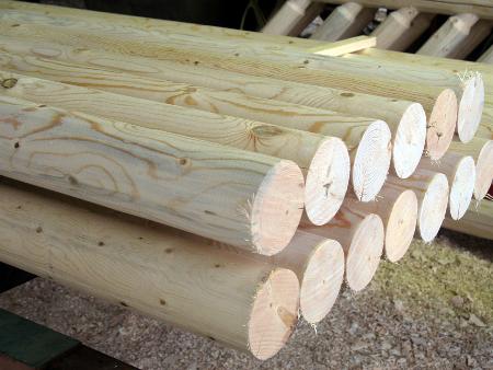 LODGE POLES DOWELED 6  X 8'